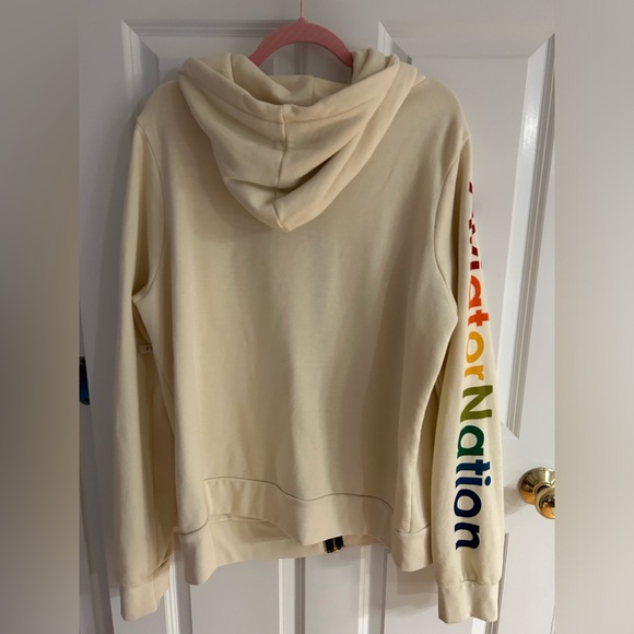 Aviator Nation zip up hoodie. Vintage white XL - Picture 4 of 5